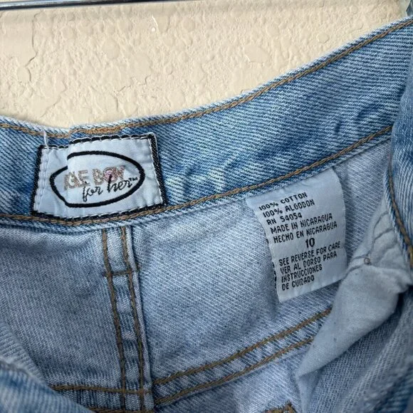 Vintage Bugle Boy For Her High Rise Denim Jean Shorts - Picture 2 of 8